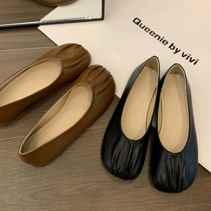 Prowow❤Giày Búp Bê Đế Mềm Phong Cách retro Pháp Cho Nữ