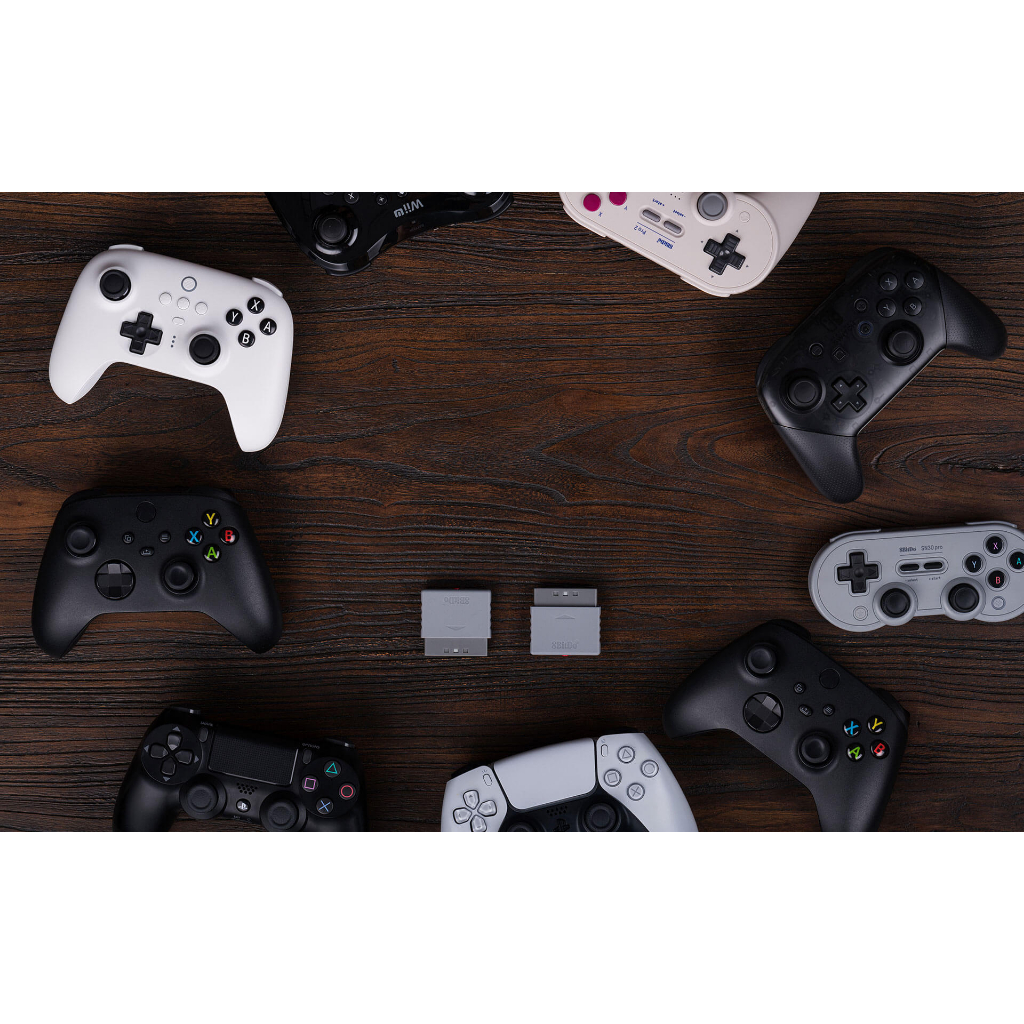 8bitdo retro receiver cho ps bluetooth adapter tương thích với windows ps1 / ps2 game console ps5 / ps4 / xbox / switch pro / ultimate / pro 2 / sn30 pro wireless controller converter 83ka