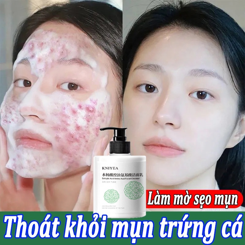 ⭐CHÍNH HÃNG⭐ kiểm soát dầu axit salicylic Sữa rửa mặt dưỡng ẩm làm trắng da 500ml làm sạch sâuTẩy tế bào chết, phục hồi