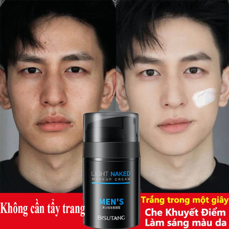 ⭐CHÍNH HÃNG⭐ Kem Làm Trắng Da Mặt 50g Che Khuyết Điểm Cho Nam Dưỡng Ẩm ủ trắng Kiềm Dầu Làm Sáng Tông Màu Da Che Điểm Thâm Mụn