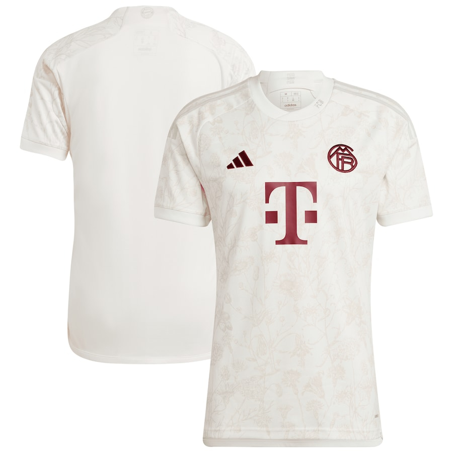 2023 bayern munich áo bóng đá nam trắng thứ ba