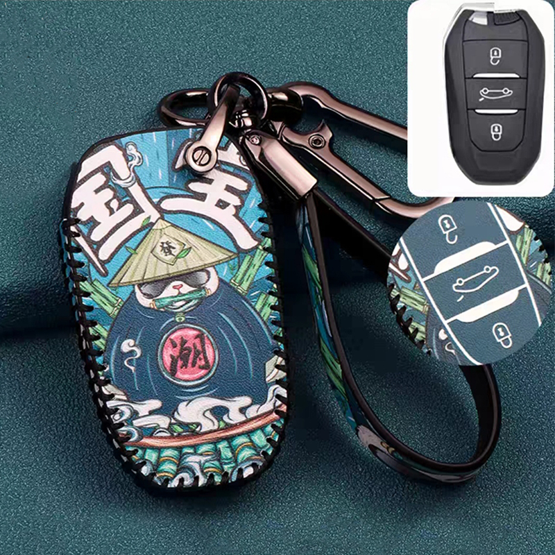 Ốp Chìa Khóa  xe Peugeot 5008, peugeot 3008, bảo vệ chìa khóa xe.Bao Chìa Khoá Peugeot 2008,3008,500