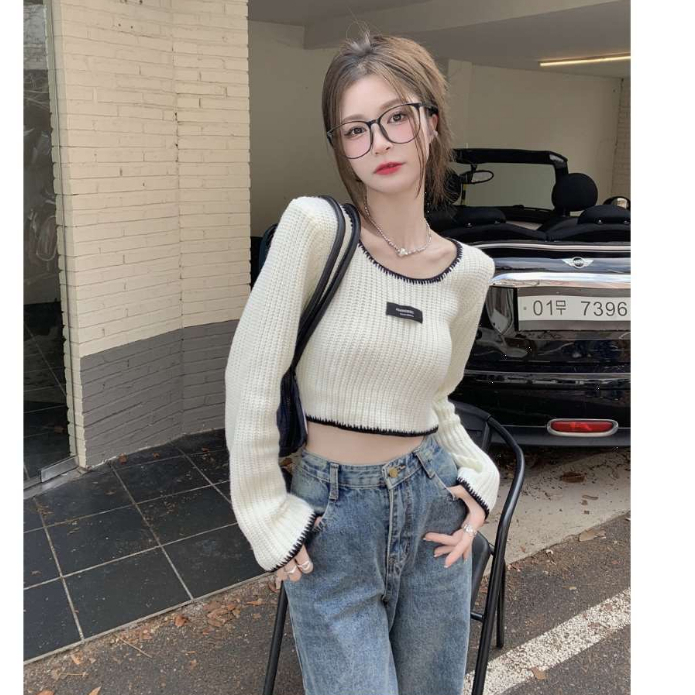 KIKONEY SHOP cardigan Áo Len áo  cardigan áo khoác cardigan 2023 New Style 081036 A29J2AI