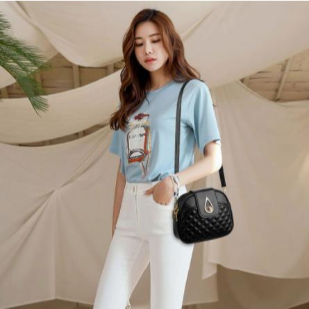 Túi xách nữ, túi đeo chéo Túi đeo vai hình thoi nhiều ngăn thời trang