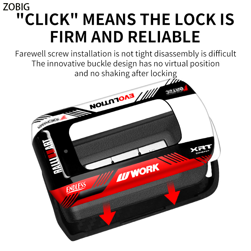 Zobig racing style abs key fob cover cho mitsubishi car key case shell with keychain fit for mitsubishi xpander triton pajero sport mirage strada outlander eclipse cross asx mirage