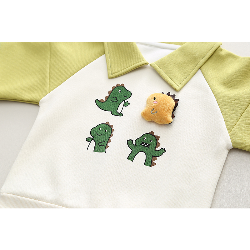 Mới mùa thu bé gái bé trai quần áo trẻ sơ sinh thể thao thông thường động vật t áo sơ mi quần 2 cái / bộ trẻ em quần áo trẻ em bộ quần áo cotton tracksuits