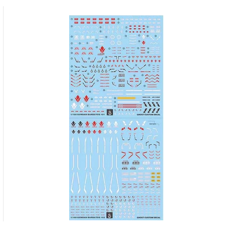 Decal Dán Trang Trí Xe Hơi GHOST Mg Barbatos 1 / 100 4th Chất Lượng Cao