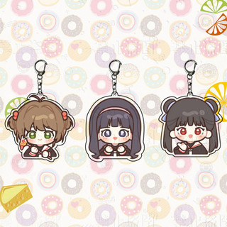 Cartoon variety sakura tomoyo acrylic keychain dễ thương trang trí sáng tạo móc khóa mặt dây chuyền