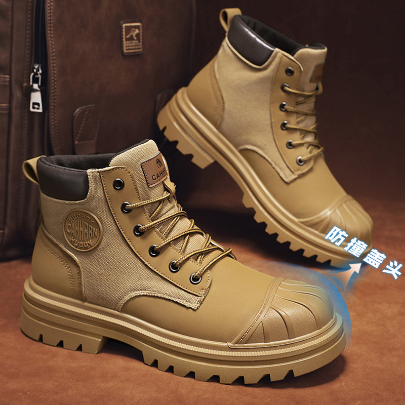Men's martin boots 2023 autumn new style high-top boots men's boots phiên bản hàn quốc giày nam slim-fit british boots fashion shoes