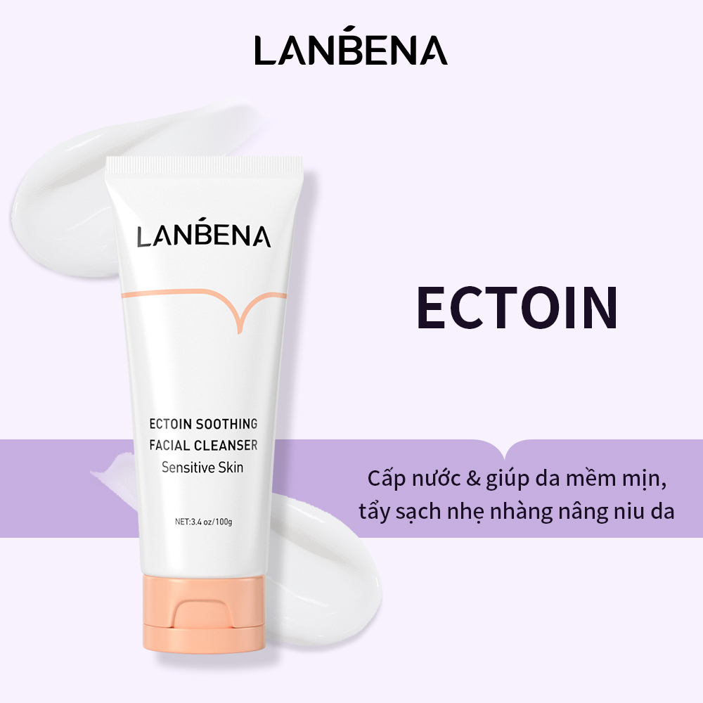 LANBENASữa rửa mặt   (100g) - chống dị ứng làm sạch sâu và dưỡng ẩm có thể sử dụng cho da nhạy cảm  Skincare