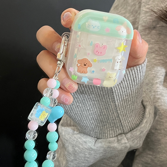 Đối với iphone airpods pro airpods 1/2/3 khung ảnh wave-dot hộp đựng tai nghe không dây