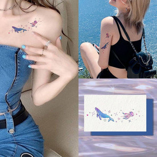 Hình xăm cá voi và sứa hình xăm cô gái sexy cánh tay xương đòn eo hình xăm không thấm nước hình xăm dán kéo dài 7 ngày hình xăm giả tạm thời