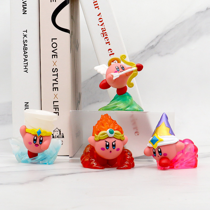 4 cái / bộ nintendo game kirby anime hình kirby's dream land cupid brave man q phiên bản pvc action figures bộ sưu tập mô hình búp bê đồ chơi trẻ em quà tặng