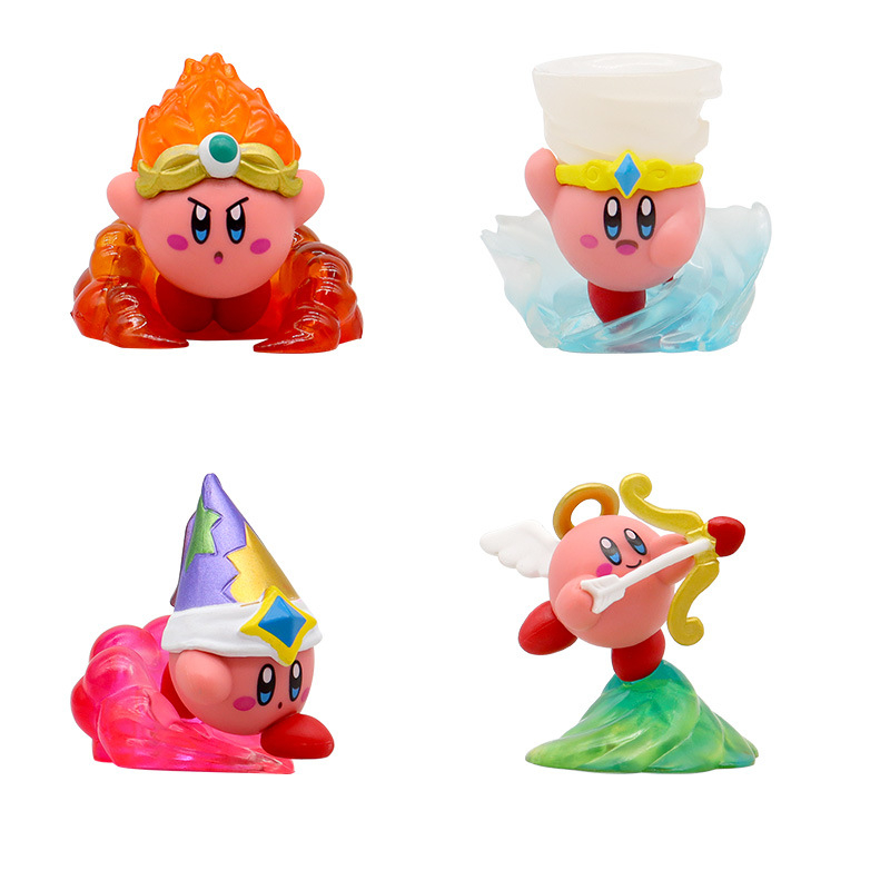 4 cái / bộ nintendo game kirby anime hình kirby's dream land cupid brave man q phiên bản pvc action figures bộ sưu tập mô hình búp bê đồ chơi trẻ em quà tặng