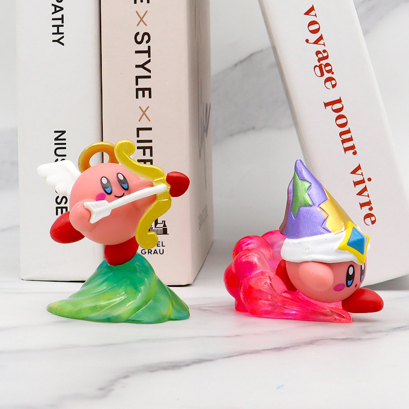 4 cái / bộ nintendo game kirby anime hình kirby's dream land cupid brave man q phiên bản pvc action figures bộ sưu tập mô hình búp bê đồ chơi trẻ em quà tặng