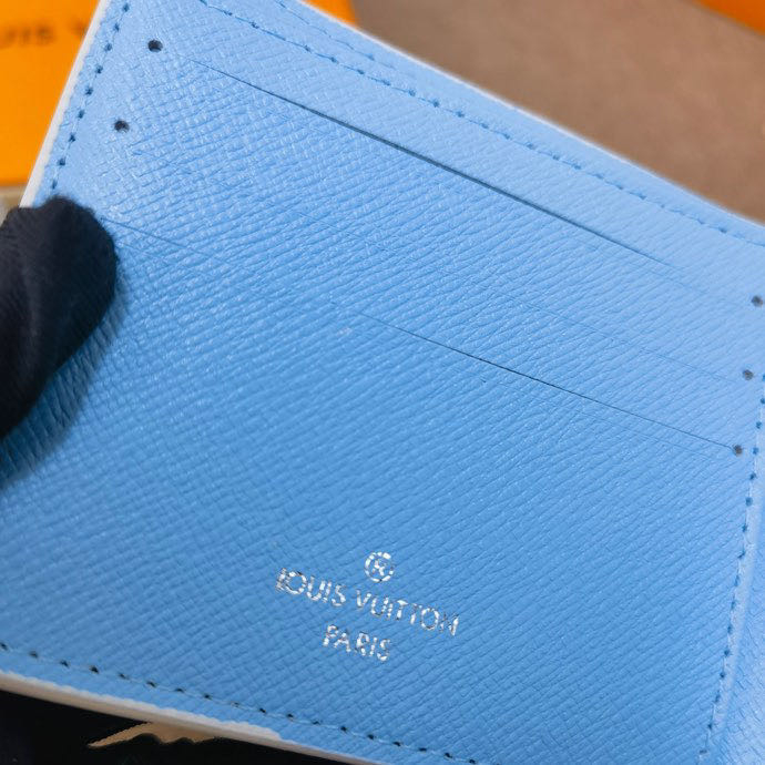 100% nguyên bản authentic louis vuitton ví ngắn mới m82023  hộp đựng thẻ thời trang lv