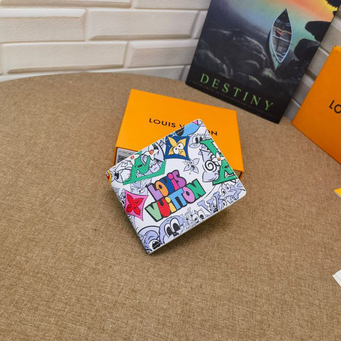 100% nguyên bản authentic louis vuitton ví ngắn mới m82023  hộp đựng thẻ thời trang lv