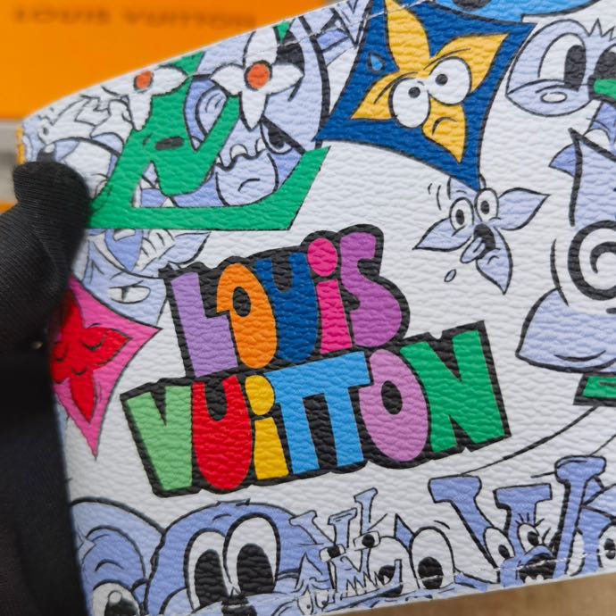 100% nguyên bản authentic louis vuitton ví ngắn mới m82023  hộp đựng thẻ thời trang lv