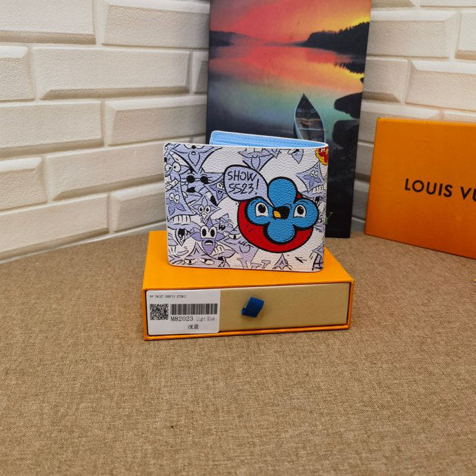 100% nguyên bản authentic louis vuitton ví ngắn mới m82023  hộp đựng thẻ thời trang lv