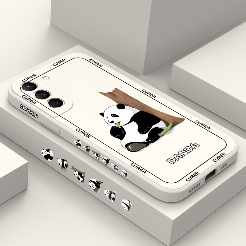 Vỏ điện thoại cho samsung galaxy s21 s20 fe ultra plus 5g gấu trúc béo dễ thương vỏ cảm giác thoải mái