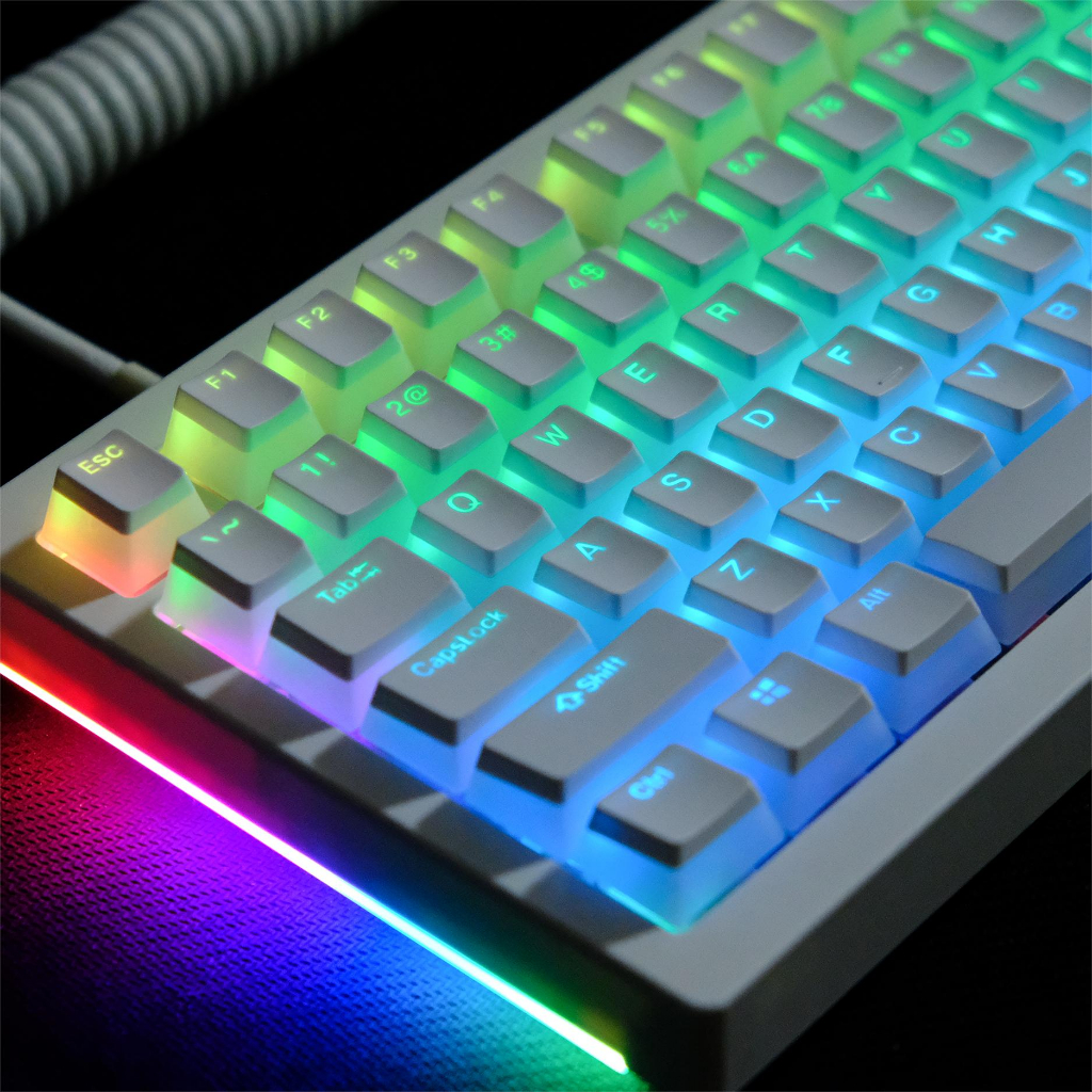 Pudding keycaps pbt dye-sub hồ sơ oem keycaps keycaps tùy chỉnh tương thích với công tắc cherry gateron mx