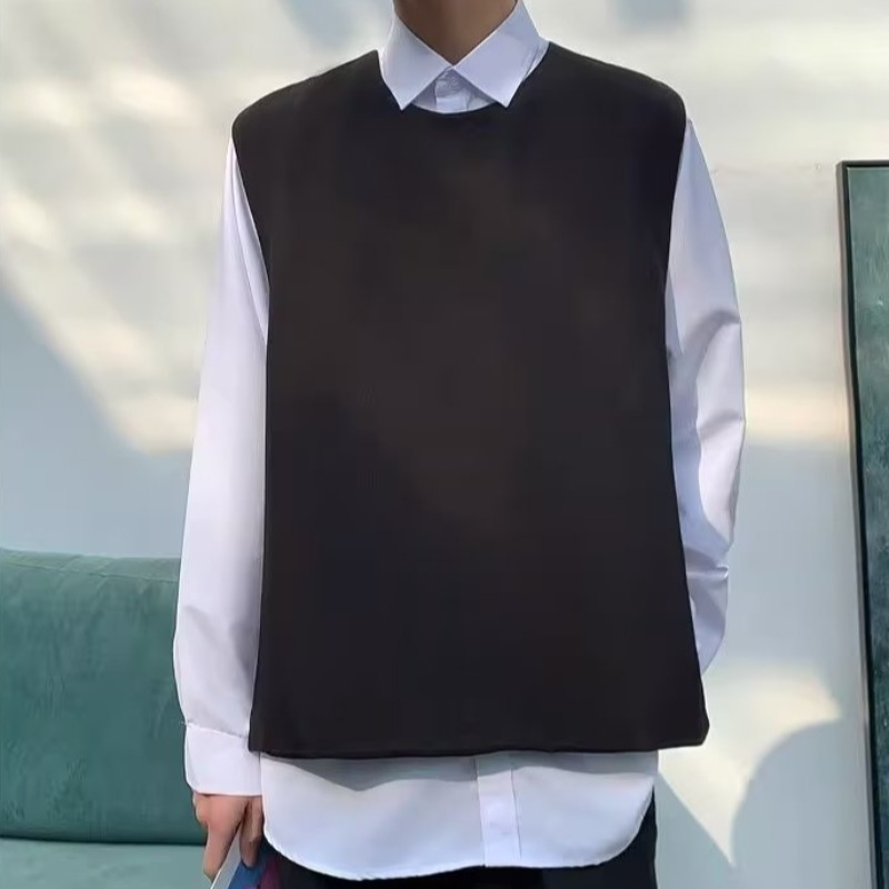 Ruffian Áo Khoác Ghi Lê Không Tay Hai Màu Phong Cách retro Nhật Bản Size m-3xl Thời Trang Dành Cho Nam