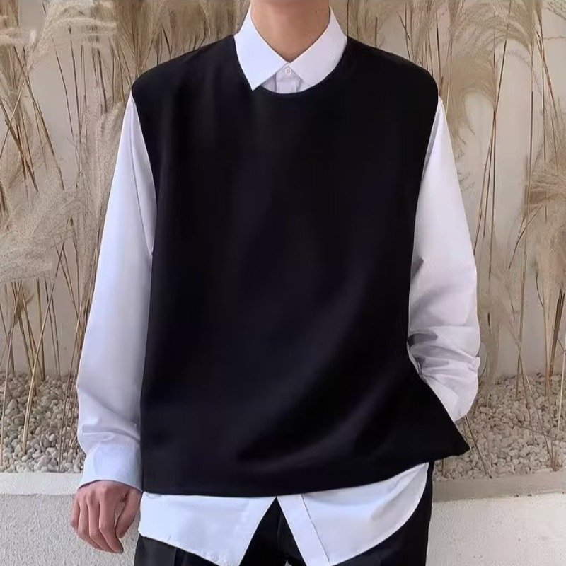 Ruffian Áo Khoác Ghi Lê Không Tay Hai Màu Phong Cách retro Nhật Bản Size m-3xl Thời Trang Dành Cho Nam