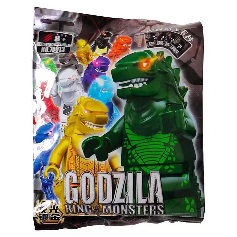 Godzilla glow in dark đồ chơi nhỏ túi mù hình ngẫu nhiên khối xây dựng