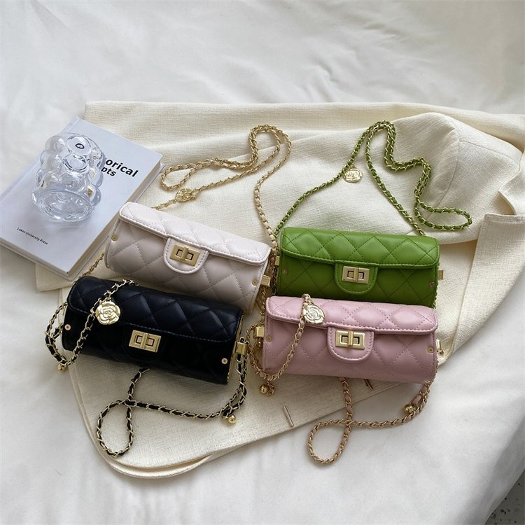 Thời Trang Túi Xách Đeo Chéo Màu Tương Phản Phong Cách Mới 2024