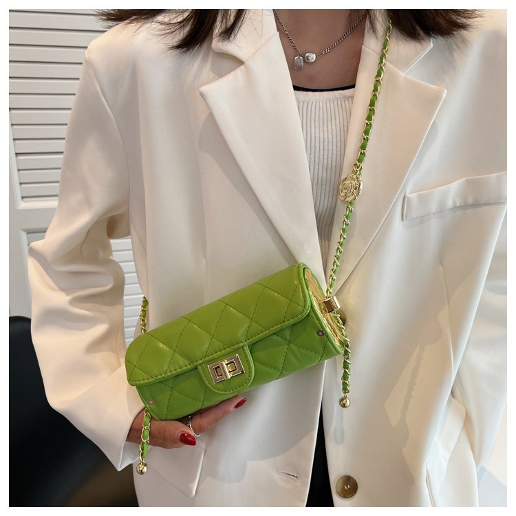 Thời Trang Túi Xách Đeo Chéo Màu Tương Phản Phong Cách Mới 2024