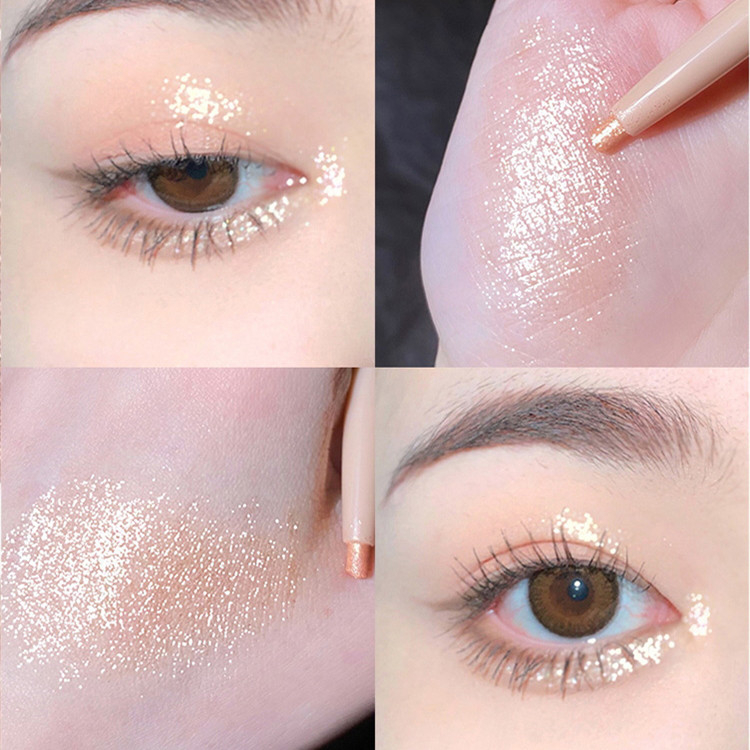 Bút vẽ bọng mắt GECOMO ánh nhũ làm to mắt trang điểm lâu trôi có 6 màu