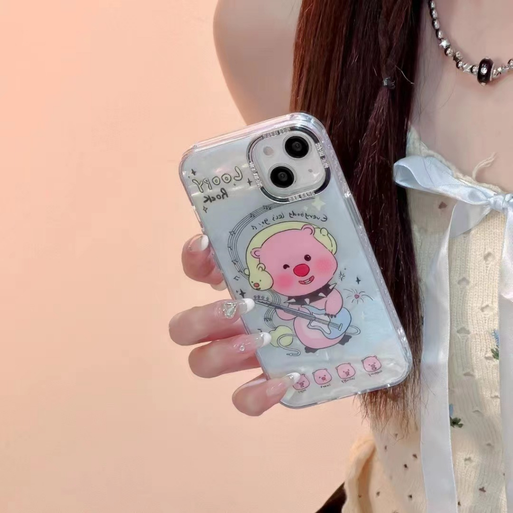 Vỏ điện thoại apple loopy dễ thương với dòng dây chuyền cho iphone 14pro max 14pro 14 plus 14 iphone13 pro 13pro iphone13 mini iphone12 / 11 / xr