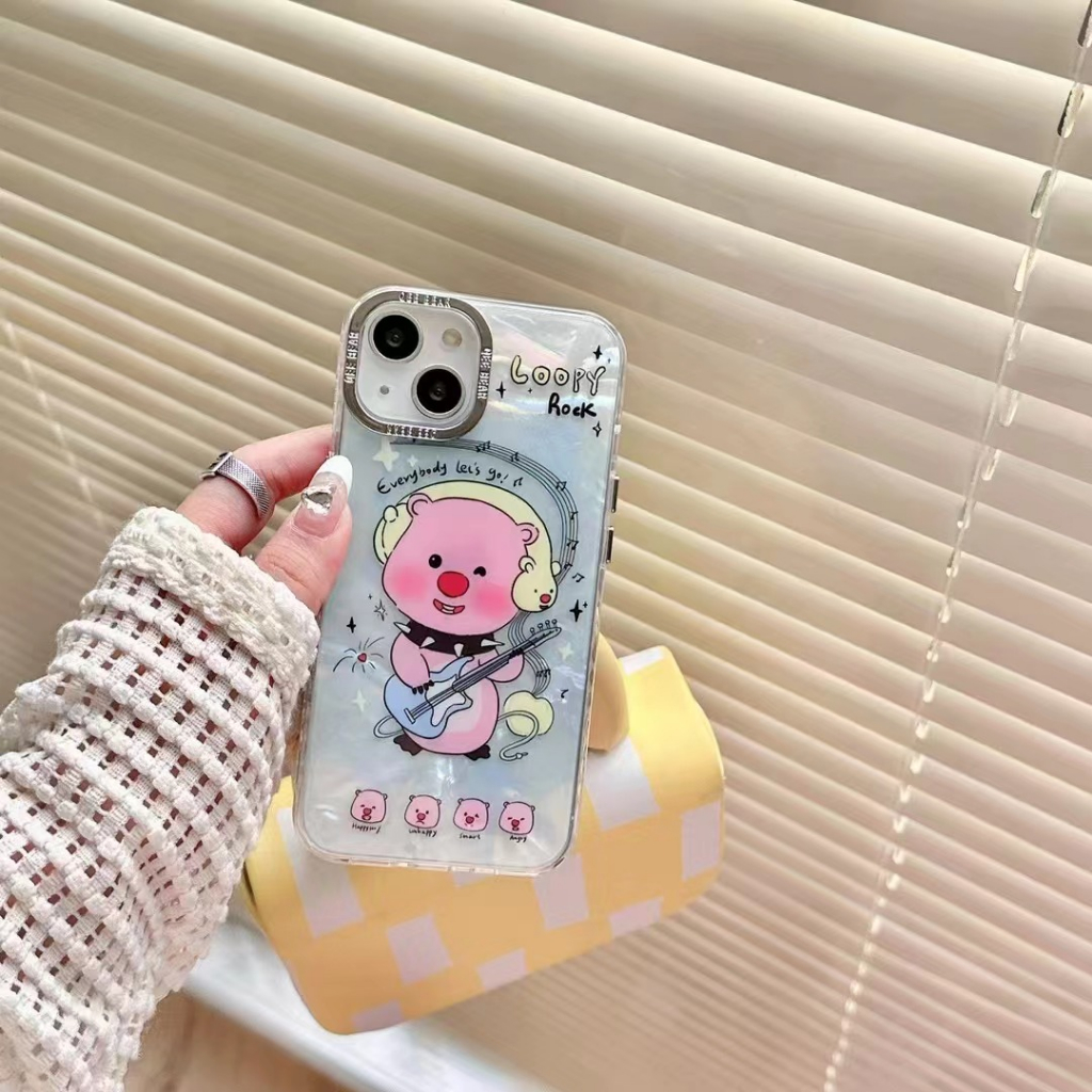 Vỏ điện thoại apple loopy dễ thương với dòng dây chuyền cho iphone 14pro max 14pro 14 plus 14 iphone13 pro 13pro iphone13 mini iphone12 / 11 / xr