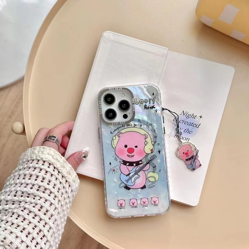 Vỏ điện thoại apple loopy dễ thương với dòng dây chuyền cho iphone 14pro max 14pro 14 plus 14 iphone13 pro 13pro iphone13 mini iphone12 / 11 / xr