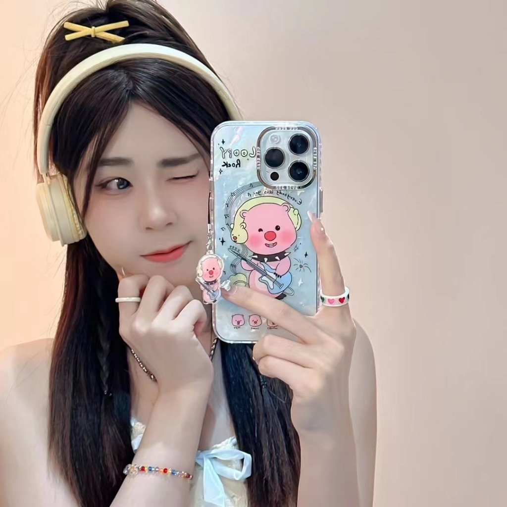 Vỏ điện thoại apple loopy dễ thương với dòng dây chuyền cho iphone 14pro max 14pro 14 plus 14 iphone13 pro 13pro iphone13 mini iphone12 / 11 / xr