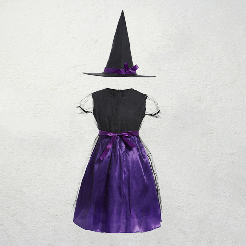 Đầm hoá trang phù thuỷ dịp halloween cho bé gái