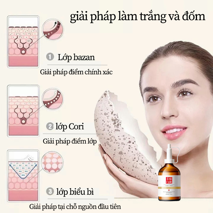 ⭐CHÍNH HÃNG⭐ kem nám tàn nhang Serum nám tàn nhang100ml Loại bỏ tàn nhang và làm trắng nhanh dưỡng ẩm làm sáng Chống lão hóa