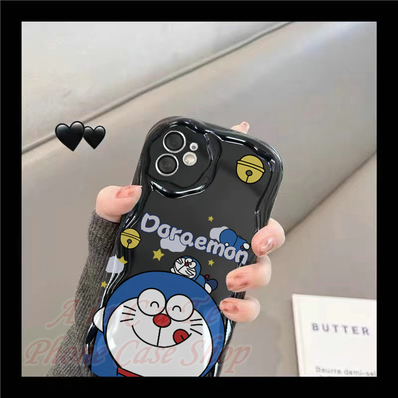 Ốp lưng VIVO Y22 Y22S Y21 Y21S Y20 Y20S Y19 Y17 Y16 Y15 Y15S Y15A Y12 Y12S Y11 U10 Y02S Y01 Y91C Y1S Y50 Y30 Y30i Y36 Y35 Y33S T1X V27 V27e V25 V25e V23 V23e 4G 5G 2020 2021 2022 3D Relief Frame Doraemon Soft Black Case