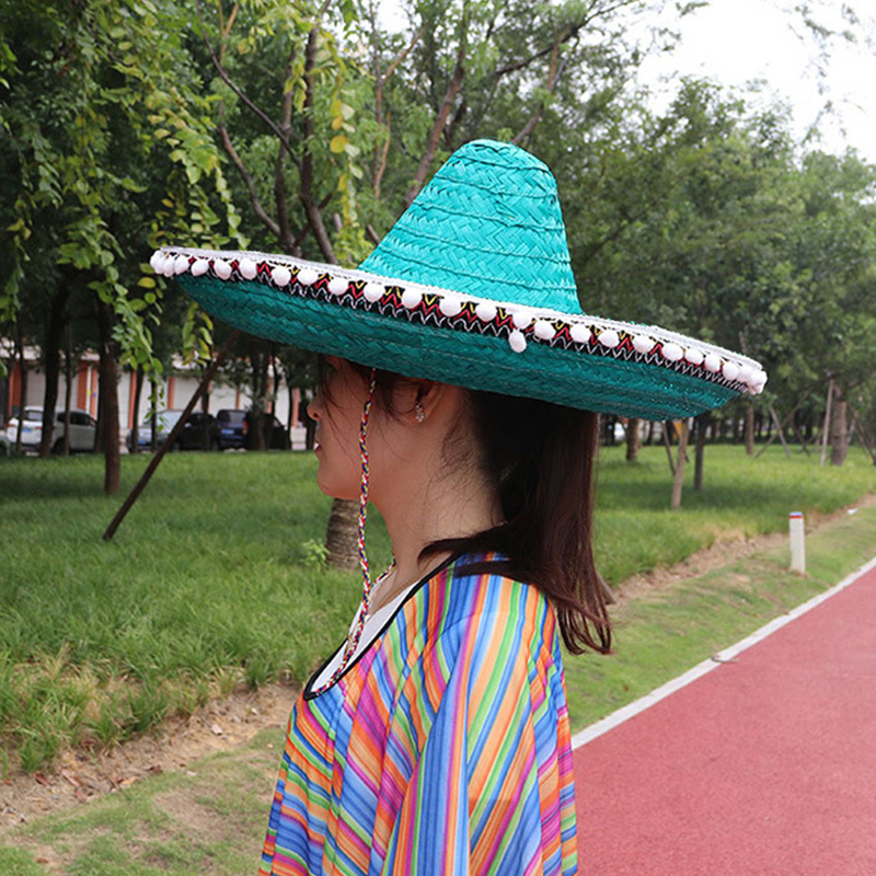 Mũ Cói Rộng Vành Phong Cách Mexico Thời Trang Cho Nam Và Nữ