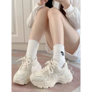 Giày thể thao đế dày (tăng 3-5cm), mềm mại và thoáng khí, giày thường nữ thời trang