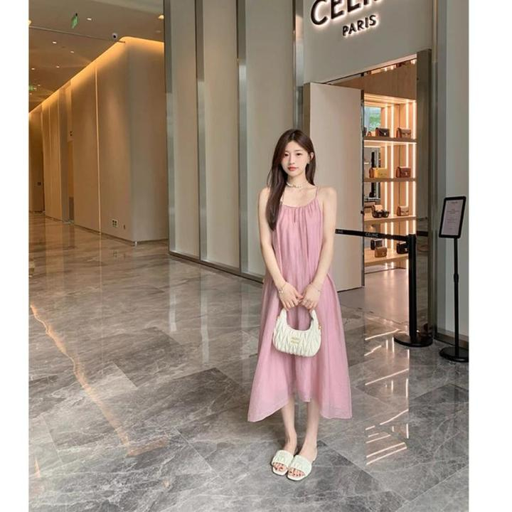 Dép Sandal Đế Bằng Mũi Vuông Chống Trượt Thời Trang Dành Cho Nữ