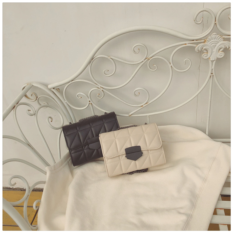 SHIHUI Túi Đeo Chéo Hình Vuông Cỡ Nhỏ Phối Dây Đeo Sợi Xích Thời Trang Mùa Hè Cho Nữ