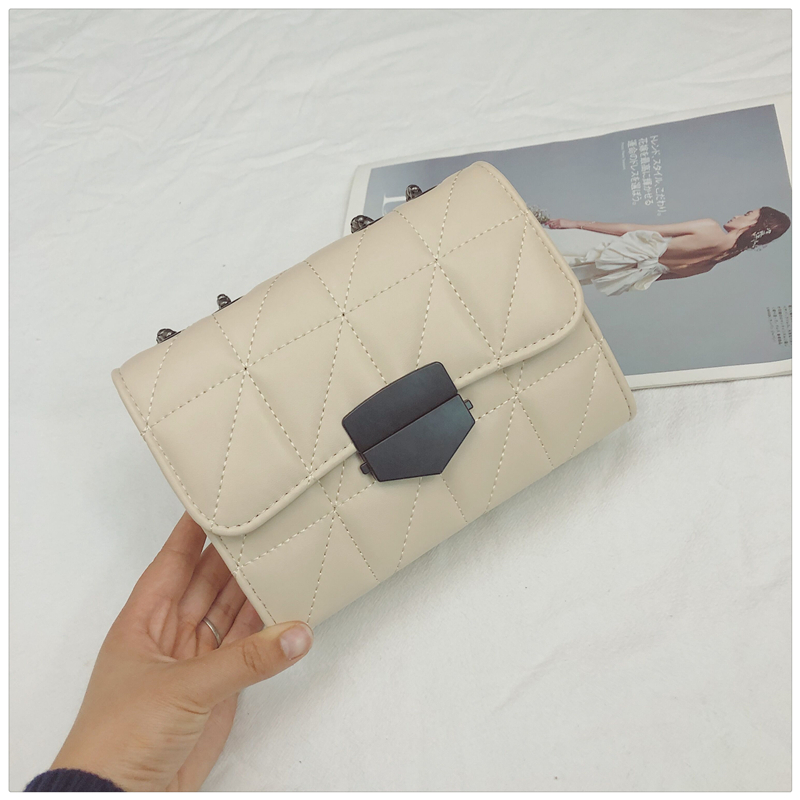 SHIHUI Túi Đeo Chéo Hình Vuông Cỡ Nhỏ Phối Dây Đeo Sợi Xích Thời Trang Mùa Hè Cho Nữ