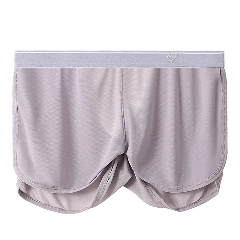 Mùa hè mới ice silk boxer nam lưới đồ lót nam semi-see-through men's boxer briefs