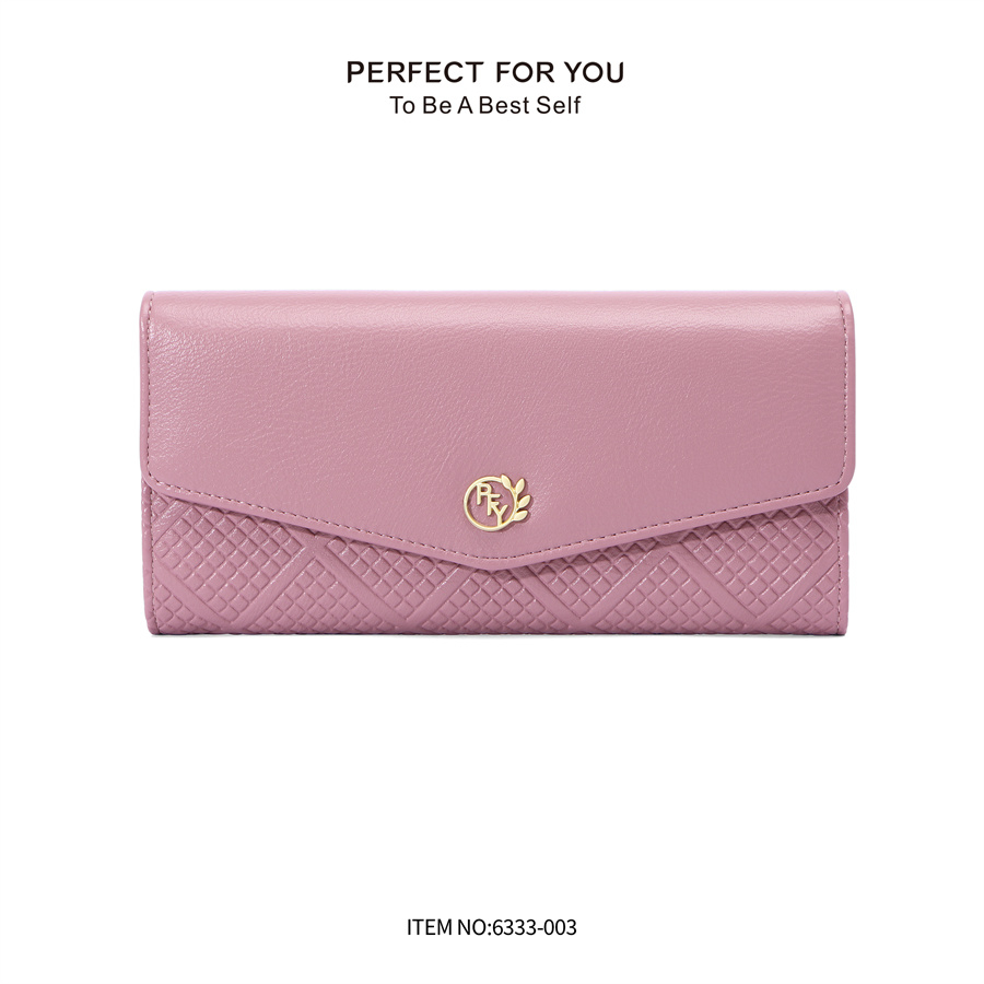 Ví nữ dài cao-capacity ví da cao cấp thiết kế hàn quốc ví dài nữ đẹp 6333-003