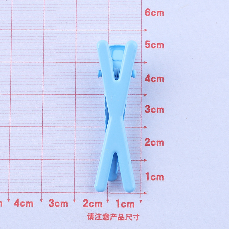 Đơn giản hàn quốc liền mạch phim hoạt hình màu hình học x-shaped kẹp tóc mái của phụ nữ