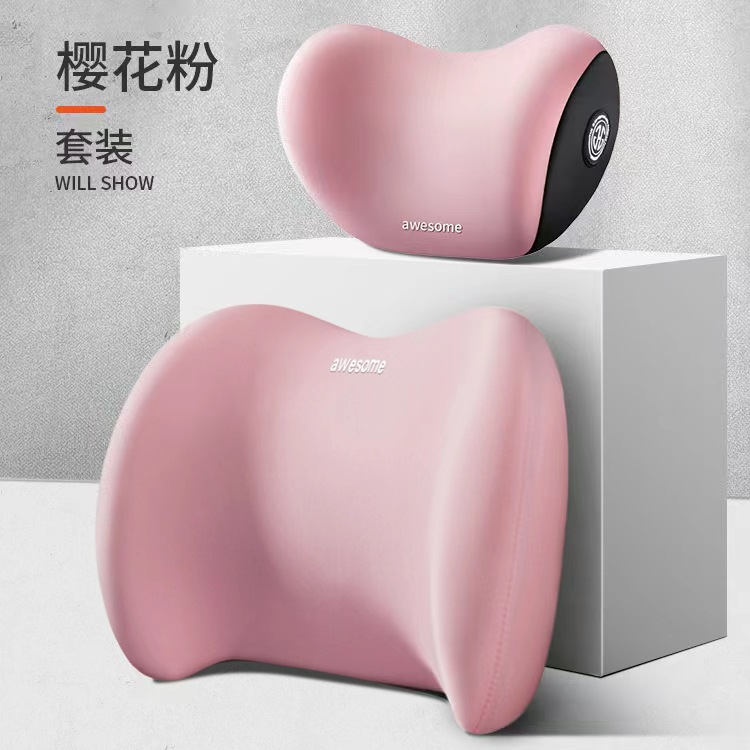 ❤️  ❤️ Bộ Gối Tựa Đầu Và Lưng Hình Đôi Môi Hoạt Hình Sáng Tạo Cá Tính Cho Xe Hơi