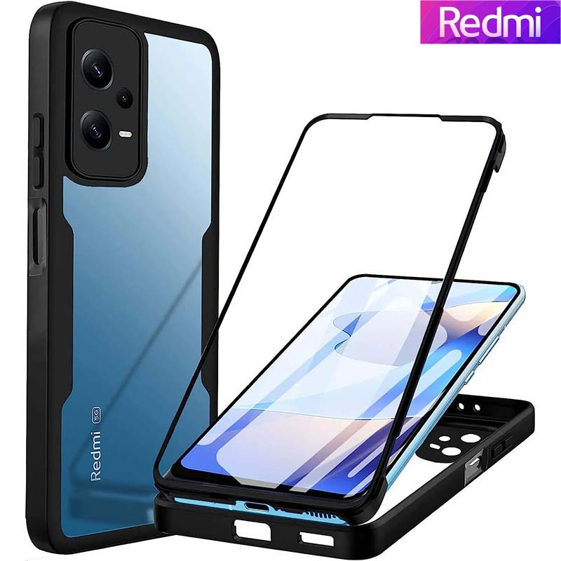 Vỏ điện thoại Redmi Note 12 Pro Note 12 Pro Plus Note 12S Note 10 Pro 11 Pro Poco F5 Ốp Điện Thoại TPU Mềm Chống Sốc Bảo Vệ 360 Độ