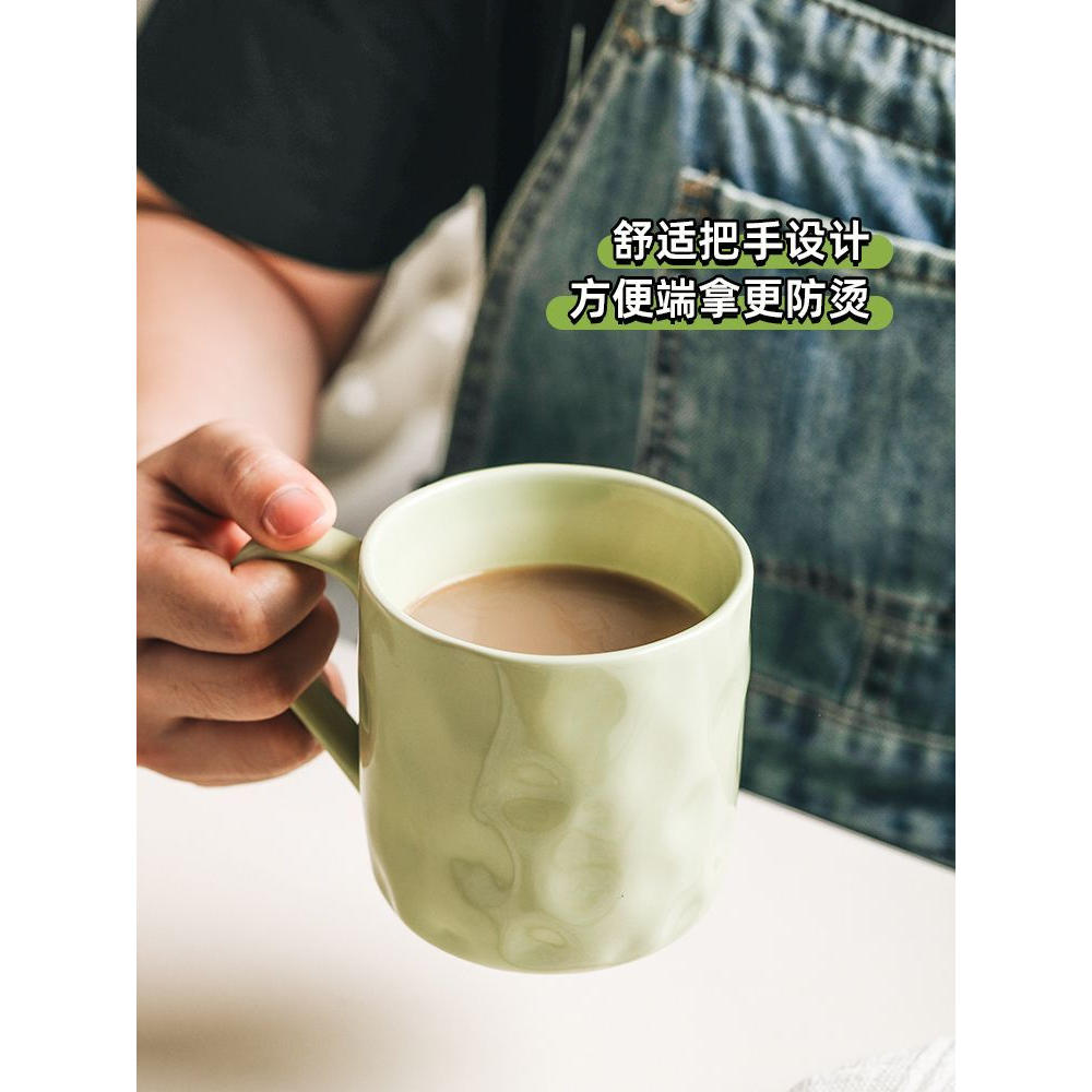 Cốc cặp đôi cốc nước cốc trà thiết kế gia dụng cốc cảm giác hand-pinch cốc gốm cốc nước văn phòng giá trị cao