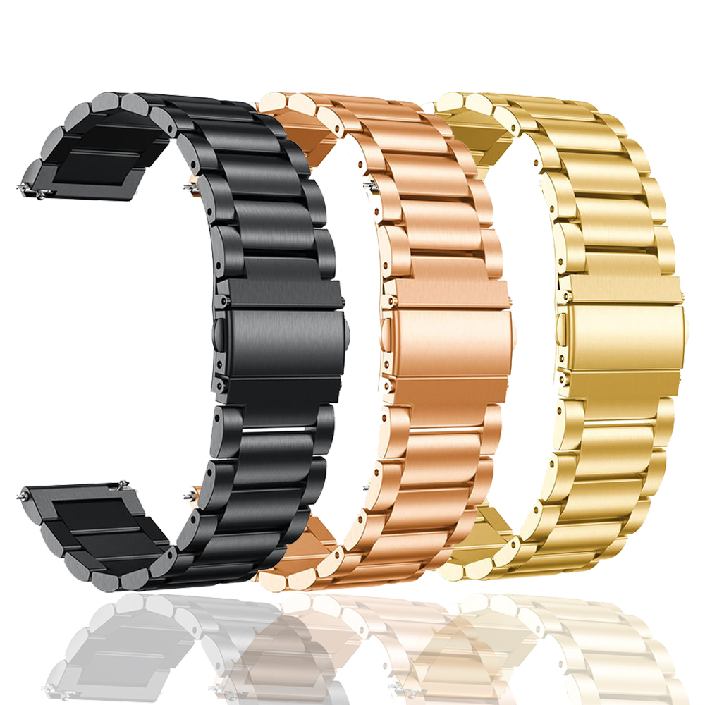 Dây đeo kim loại 22mm 20mm cho samsung galaxy watch 46mm / 3 / gear s3 / huawei watch gt 2/3 pro dây đeo bằng thép không gỉ cho amazfit gtr